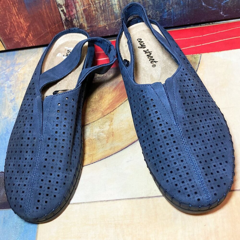 WOMEN'S EASY STREET SOFRESH SLIP-ON SNEAKERS WOMENS SIZE 7.5